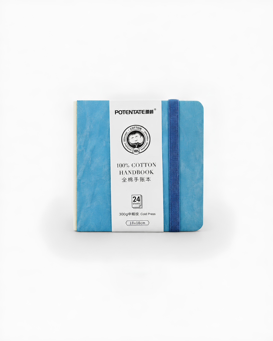 PU Watercolor Handbook – Blue | 10 x 10 cm