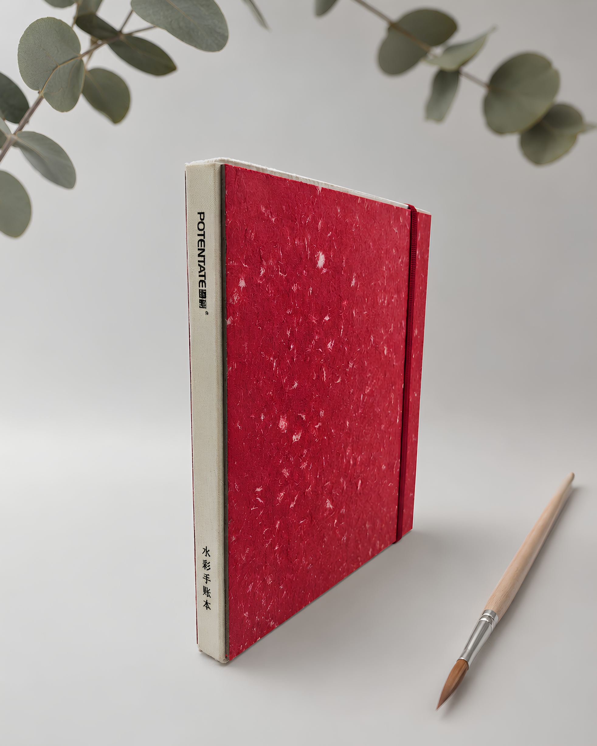 Deckle Edge Watercolor Handbook – Red | 19 x 19 cm
