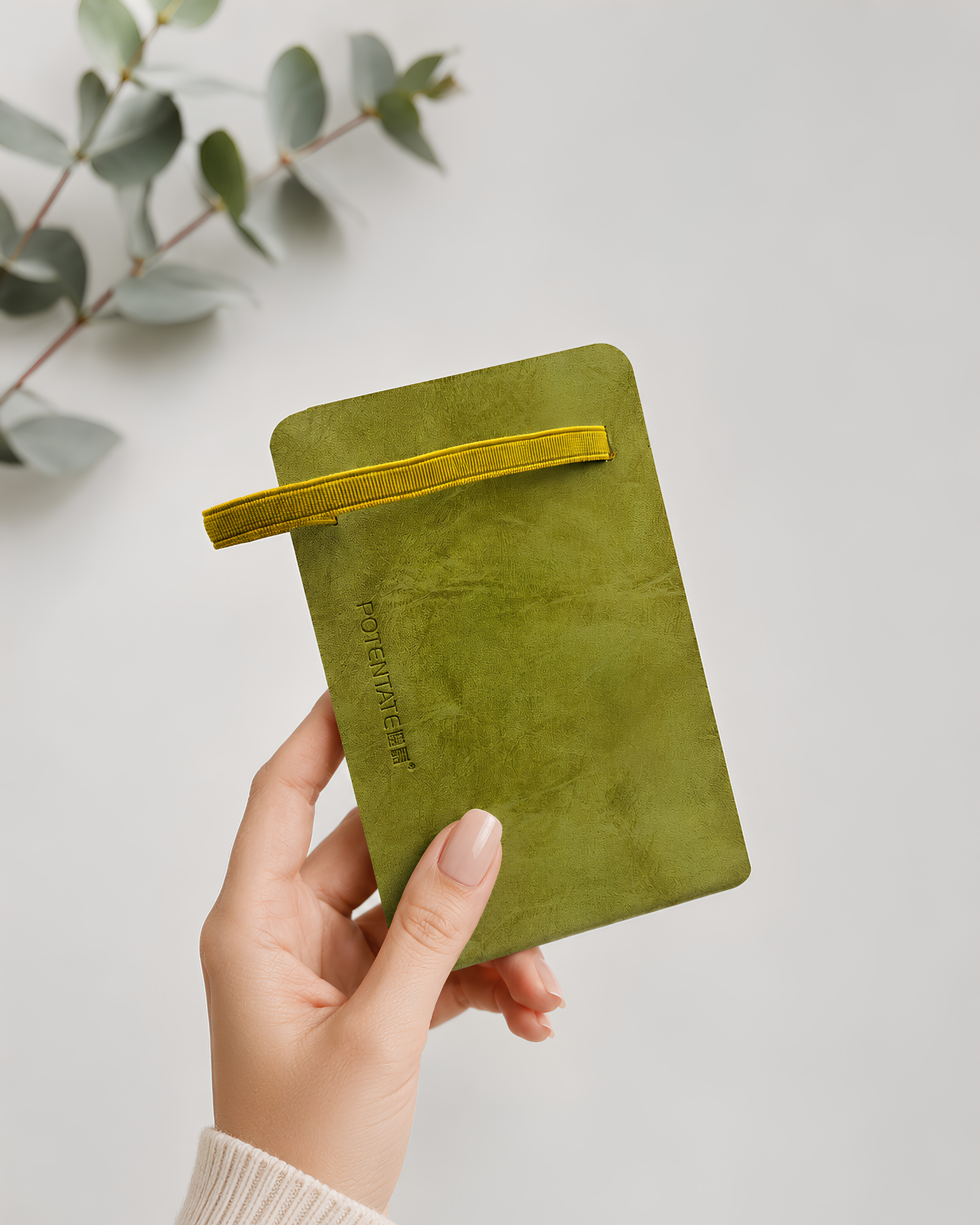 PU Watercolor Handbook – Green | 9 x 14 cm