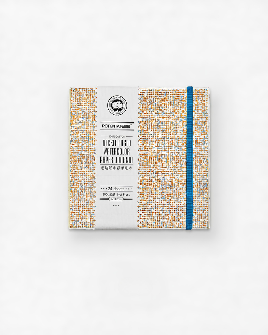 Deckle Edge Watercolor Hot press Handbook | 19 x 19 cm