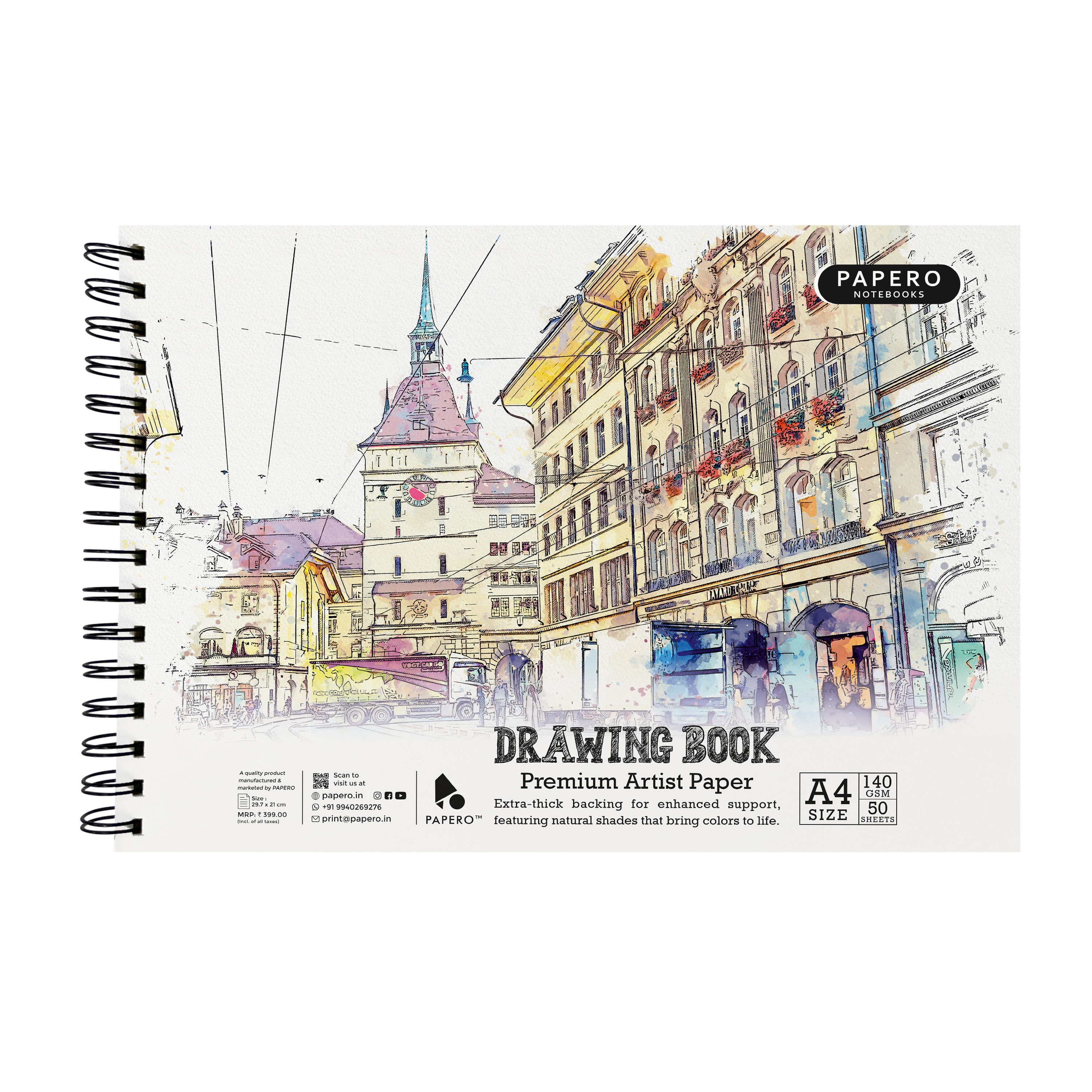 Old Town Streets | Sketch Book | A4