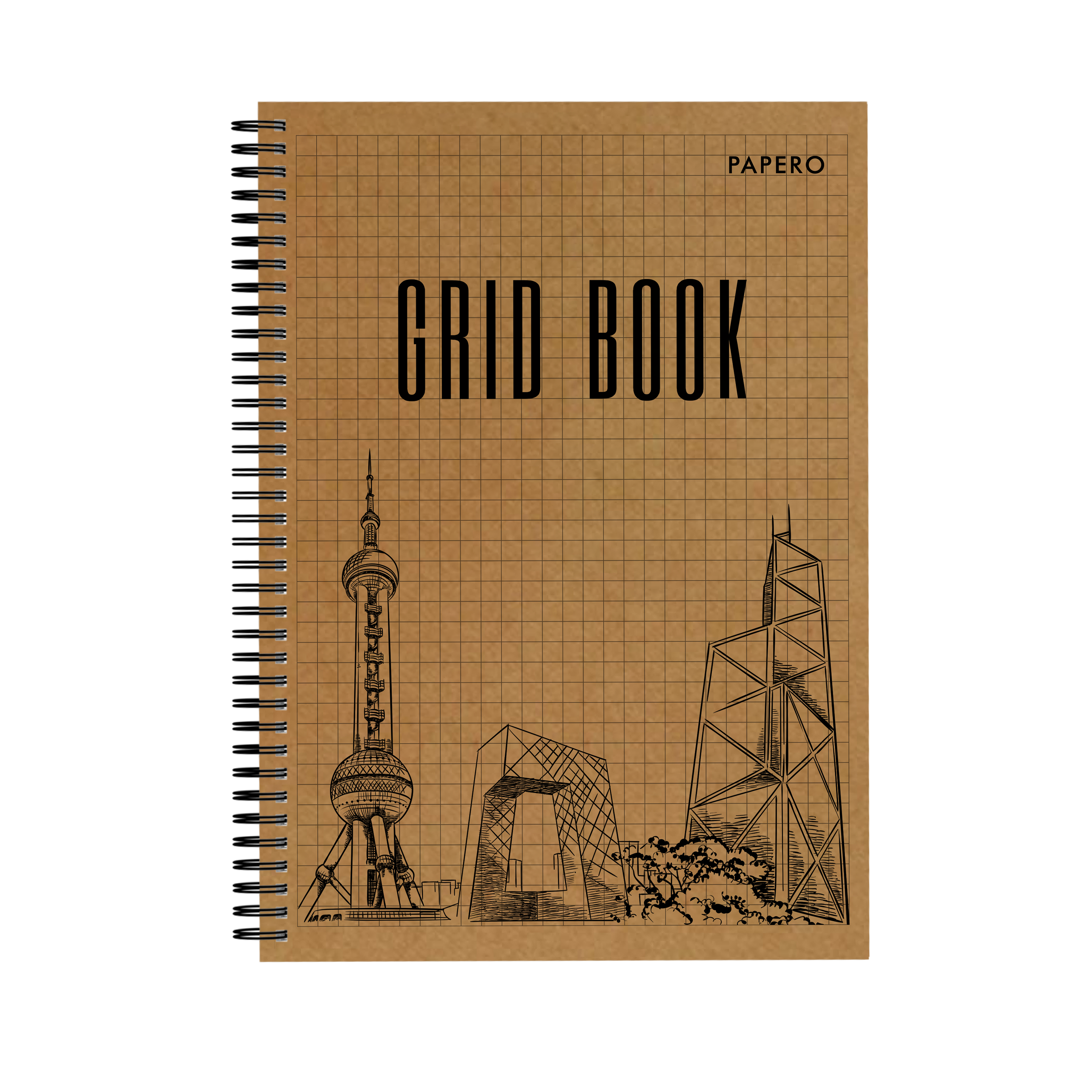 Cityscape | Square Gird Notebook