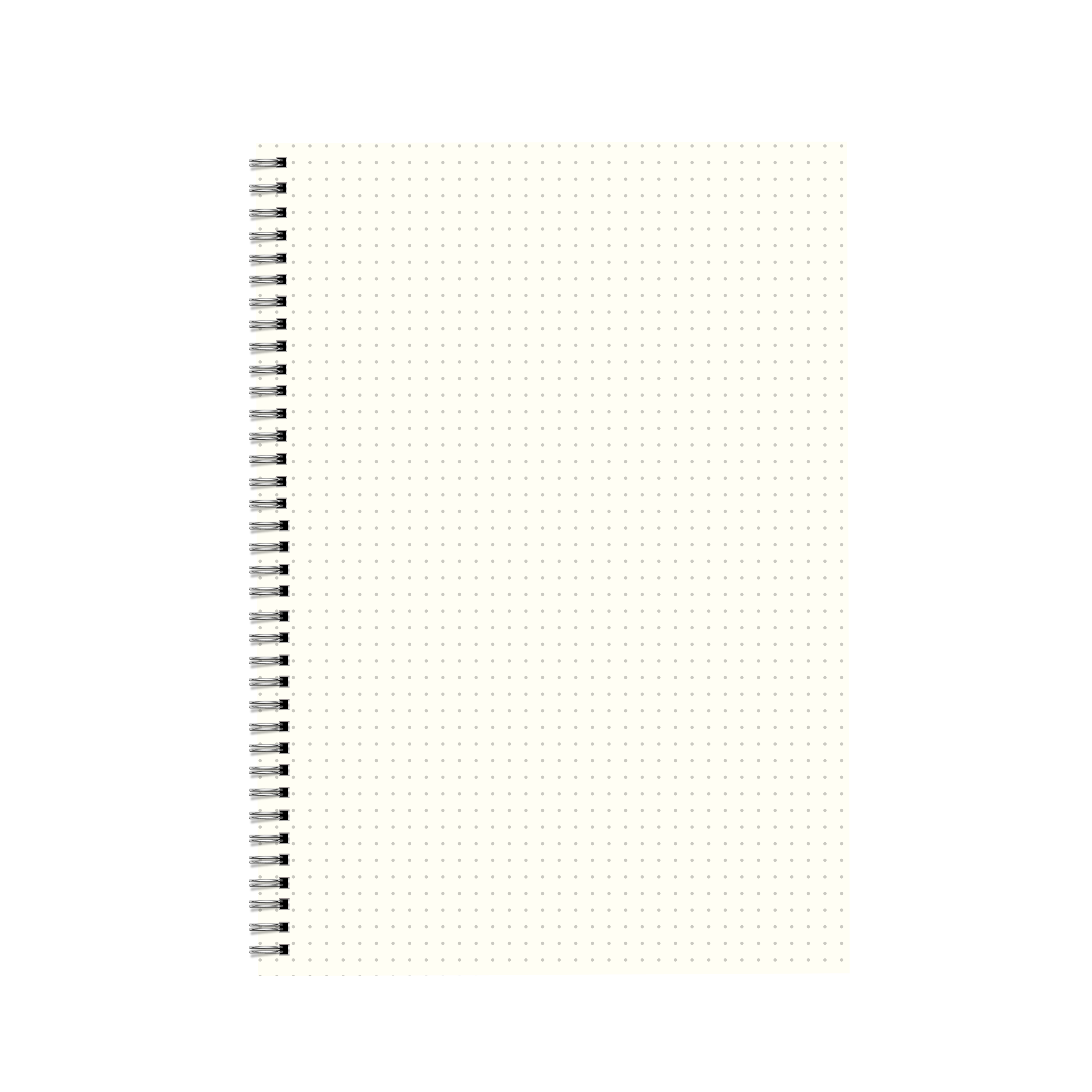 Transparent Dot Grid Notebook