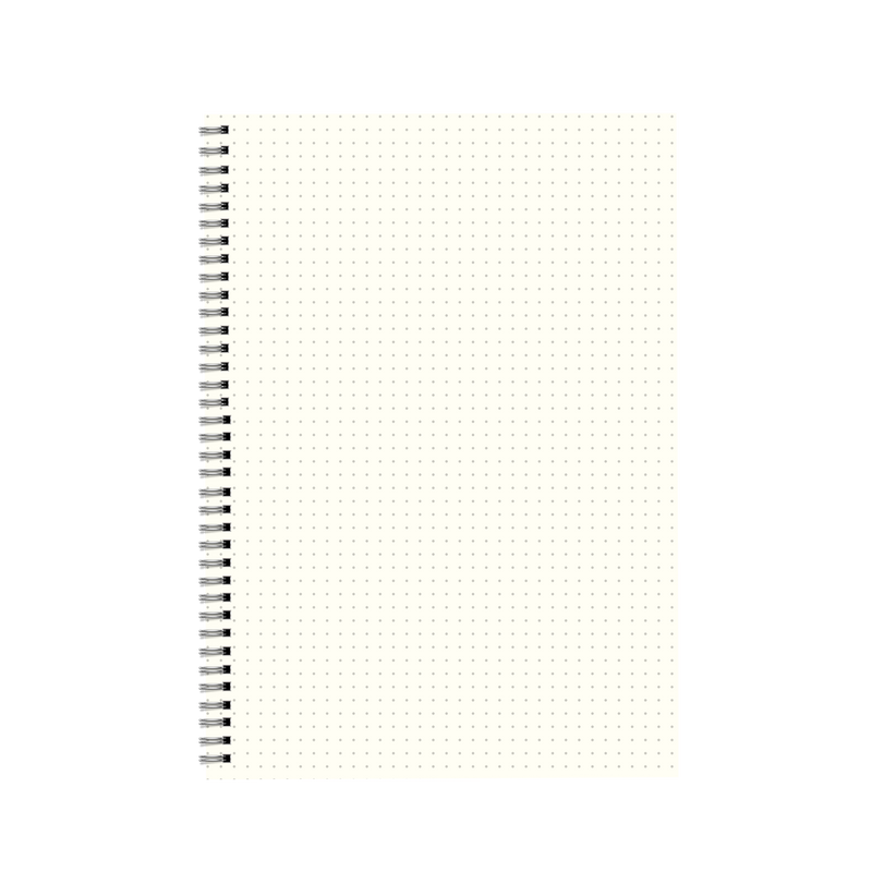 Transparent Dot Grid Notebook