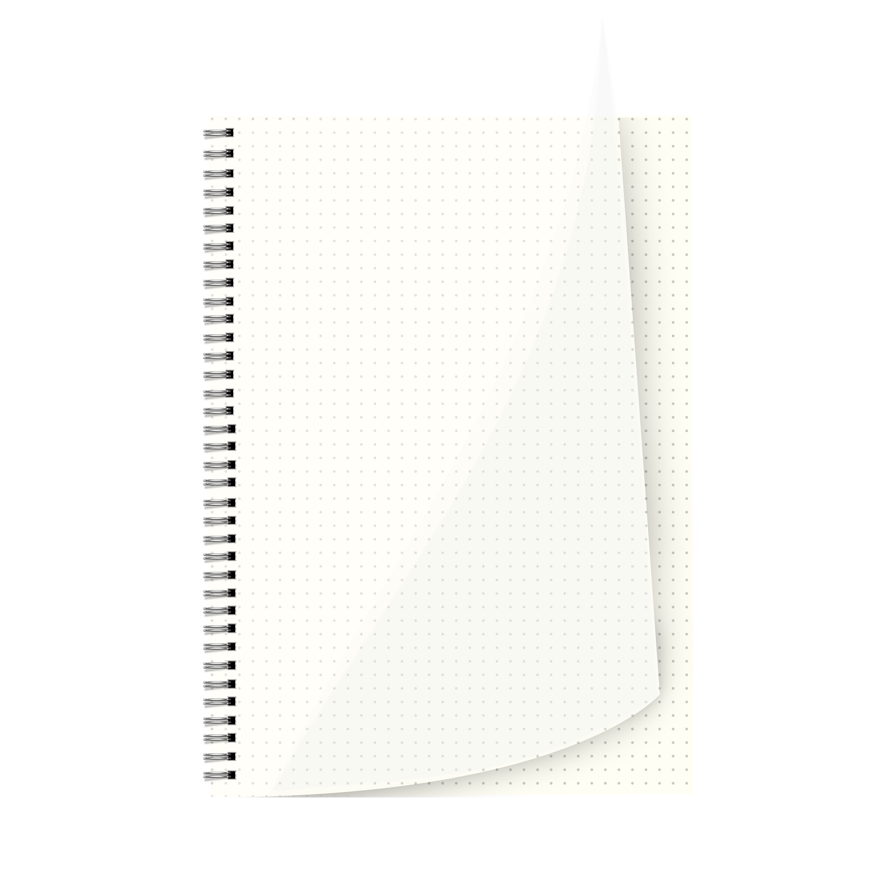 Transparent Dot Grid Notebook