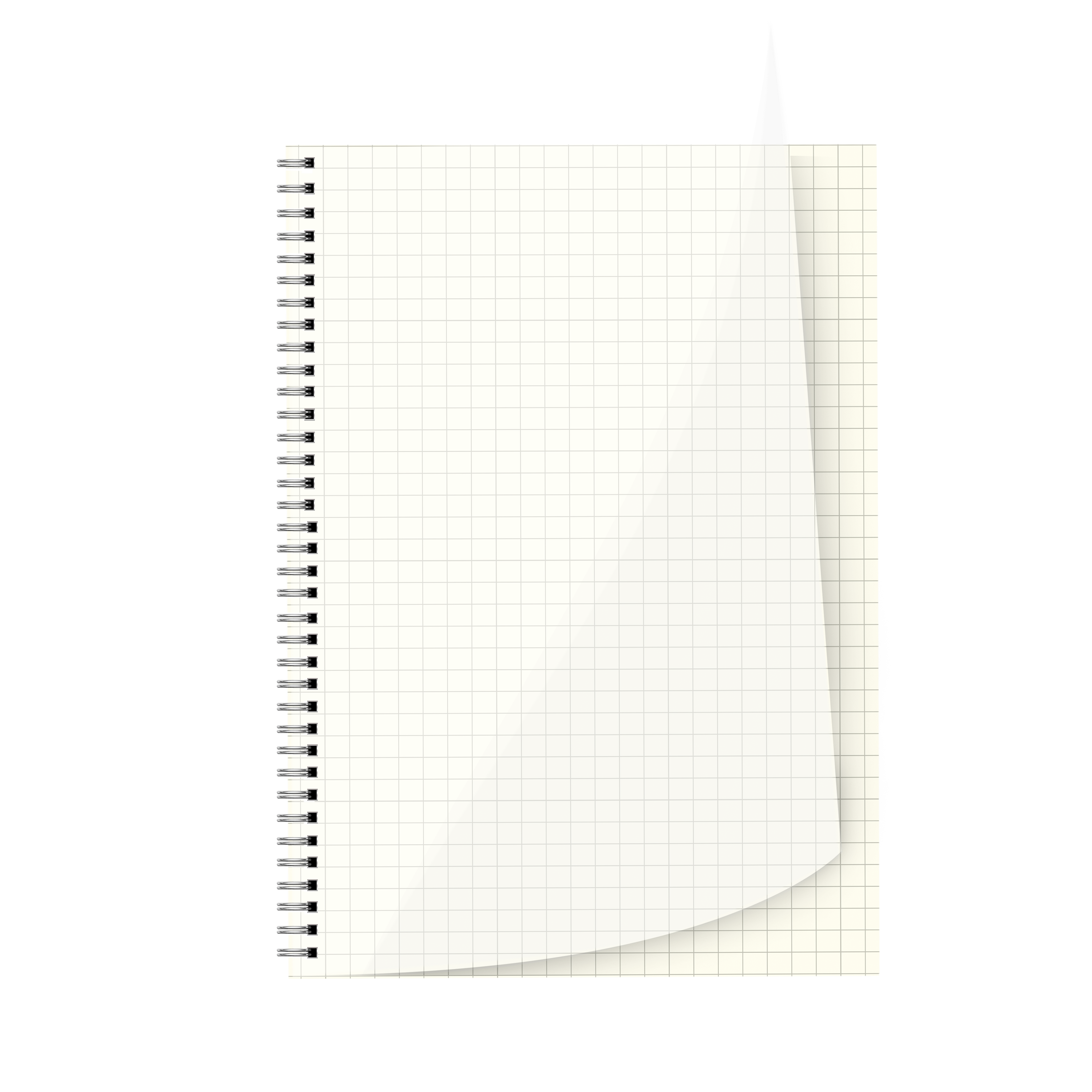 Transparent Square Grid Notebook