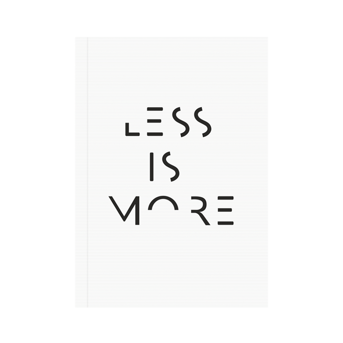 Less is More | Dot Grid Notebook
