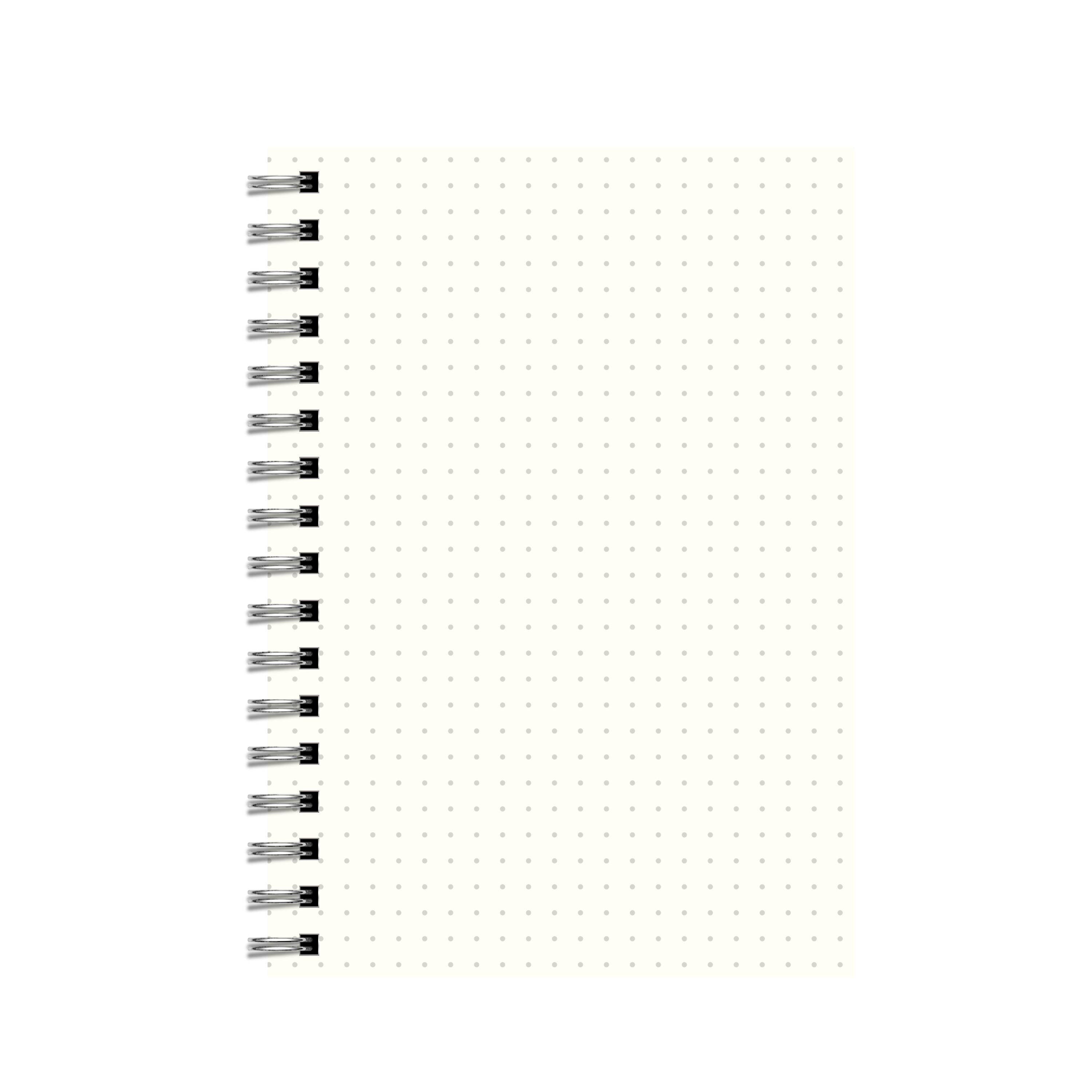 Transparent Dot Grid Notebook