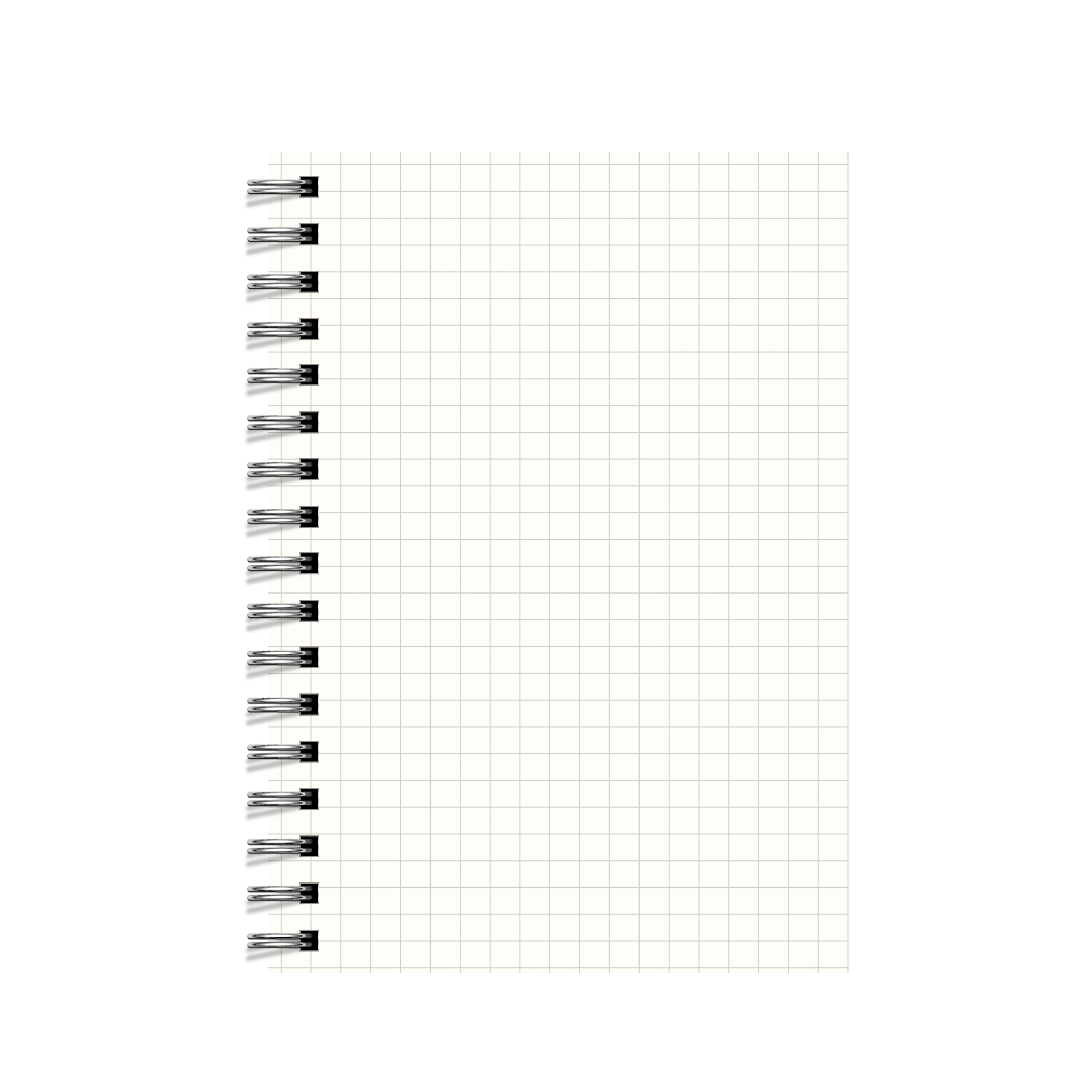 Transparent Square Grid Notebook