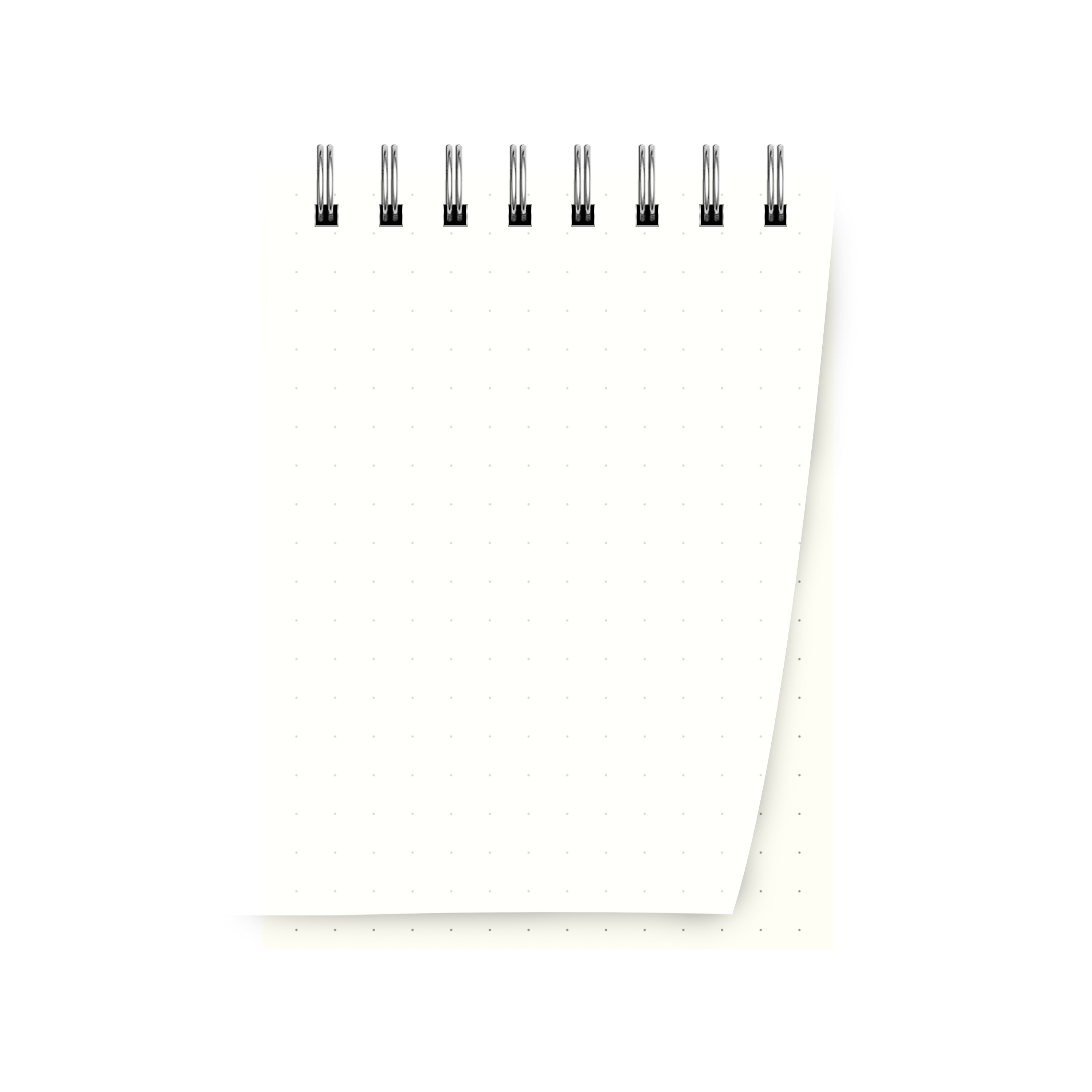 Transparent A7 Dot Grid Notebook