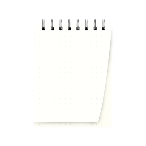Transparent A7 Dot Grid Notebook