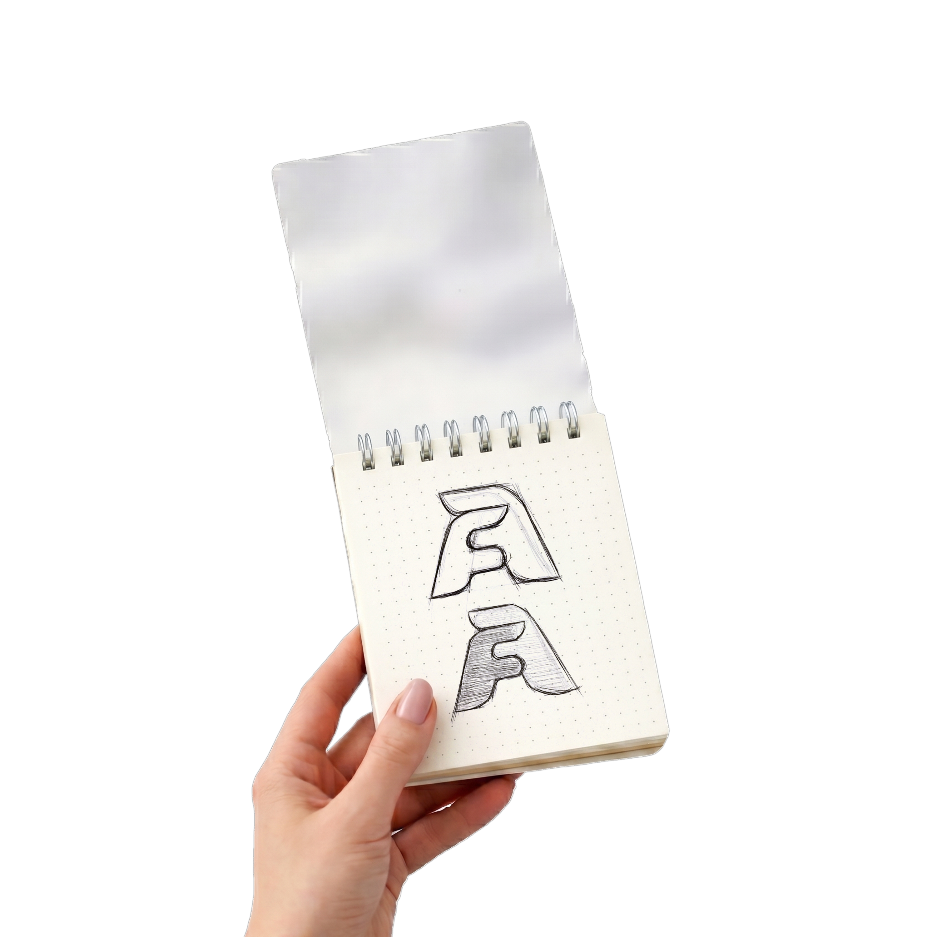 Transparent A7 Dot Grid Notebook
