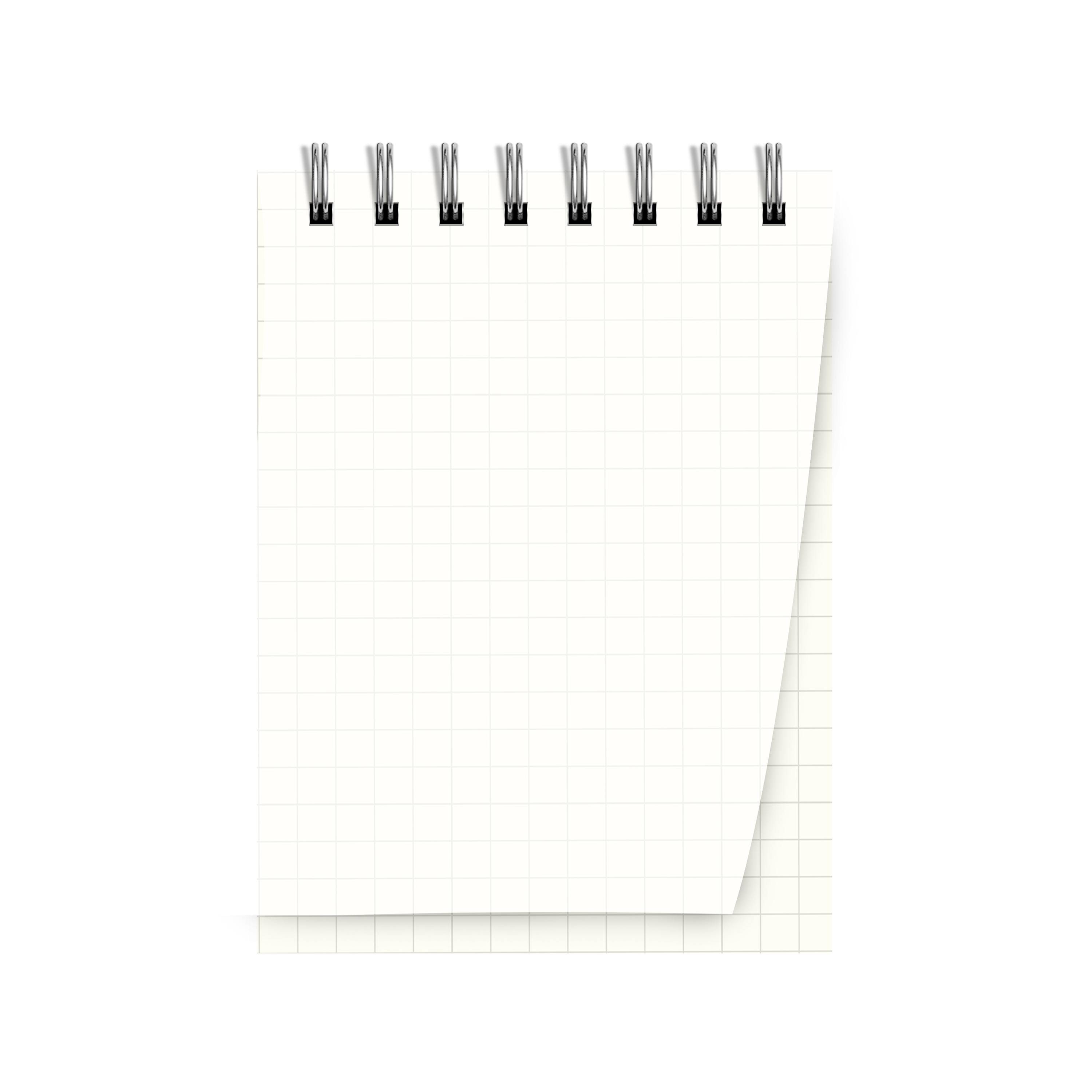 Transparent A7 Square Grid Notebook