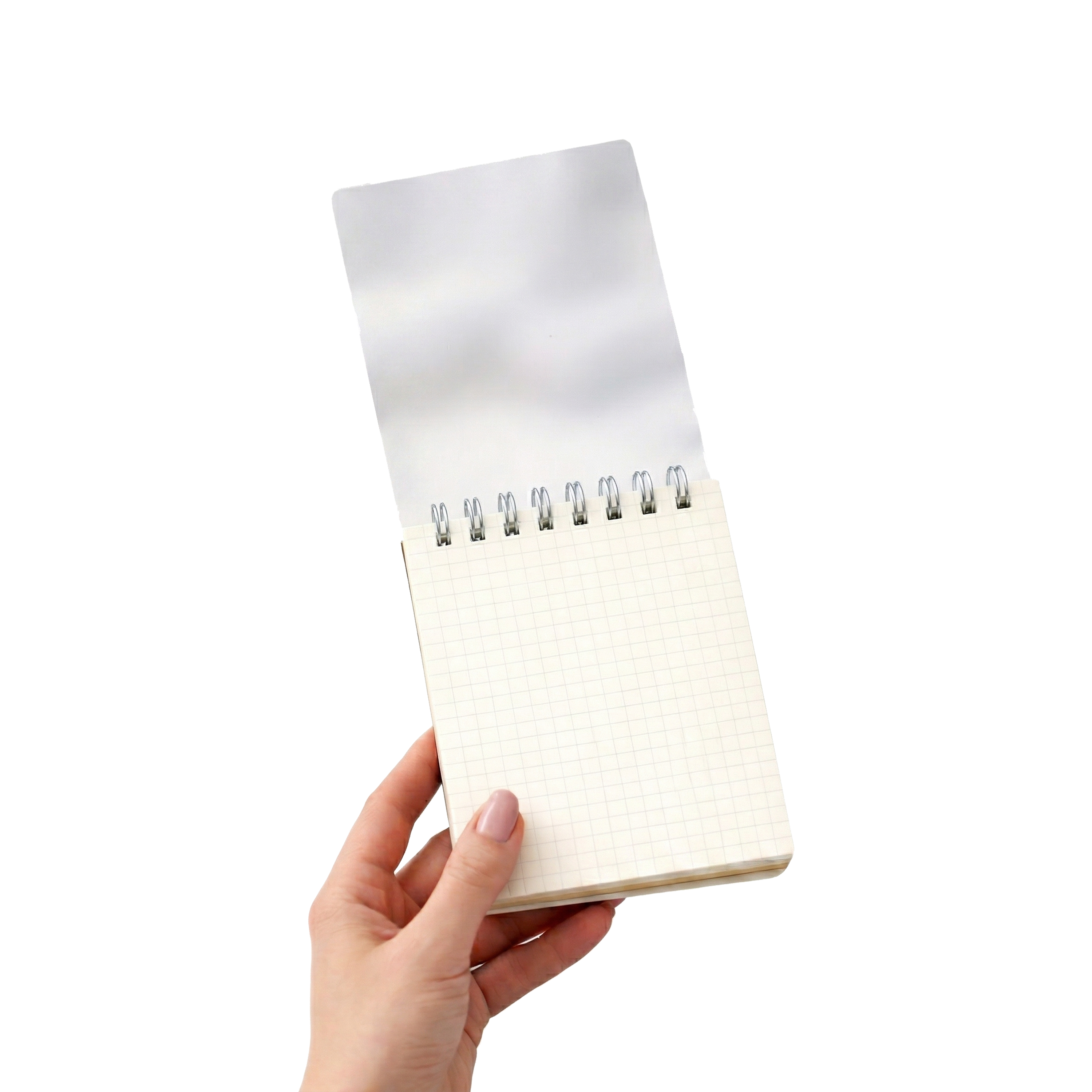 Transparent A7 Square Grid Notebook