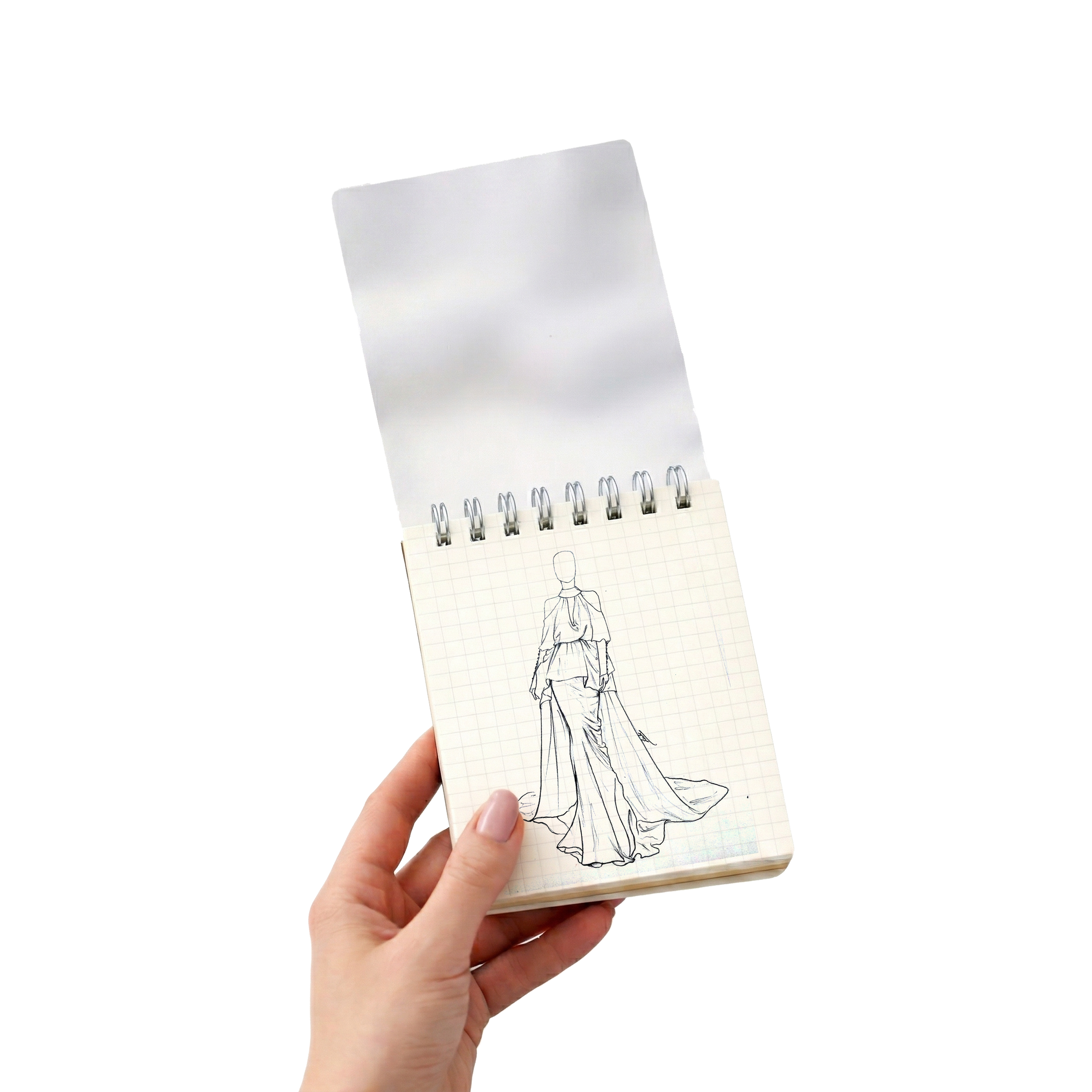 Transparent A7 Square Grid Notebook