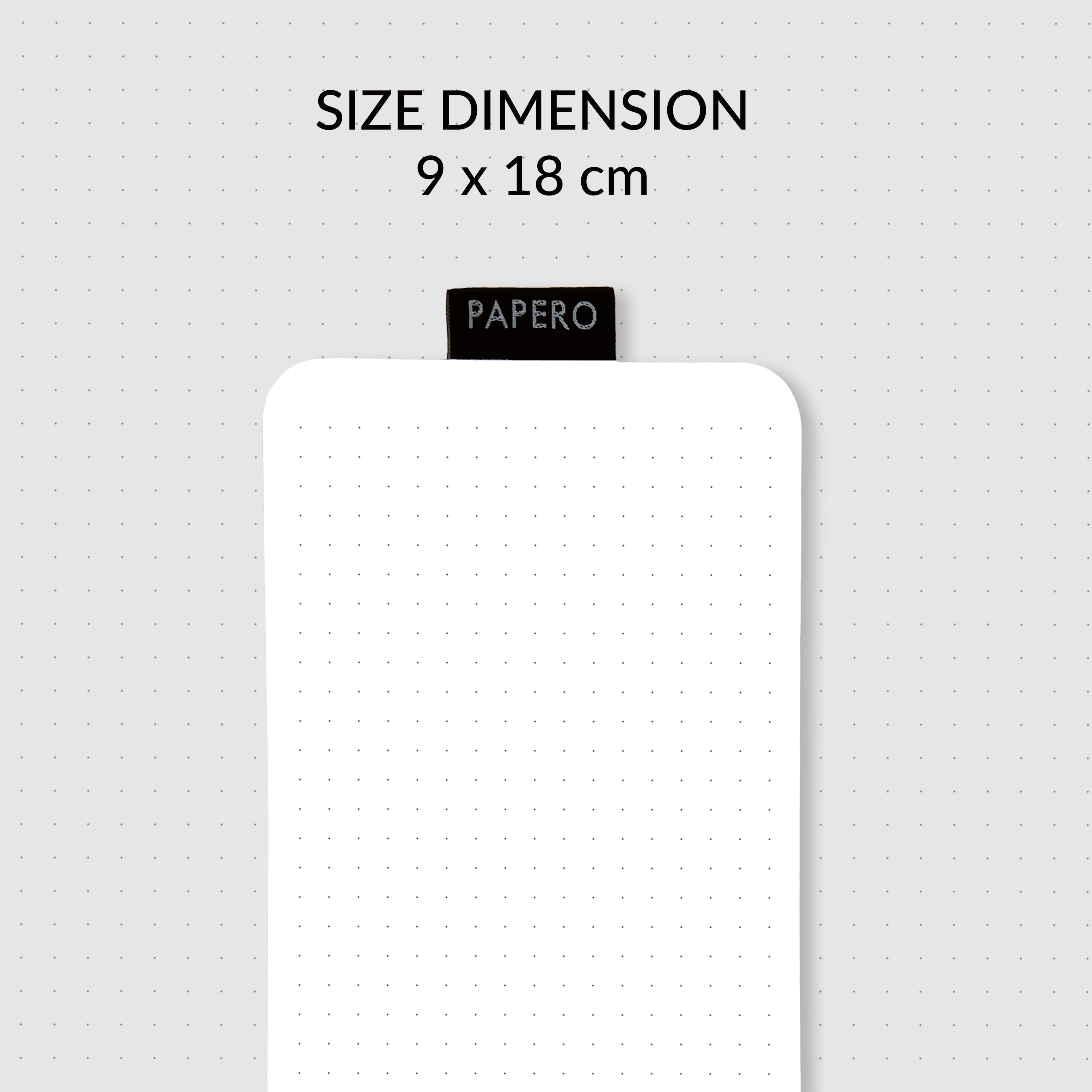 Dot Grid Notepad Air  | 9 x 18 cm | 60 Sheets