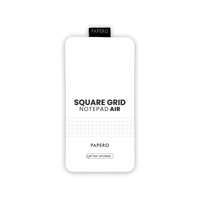 Square Grid Notepad Air  | 9 x 18 cm | 60 Sheets