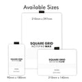 Square Grid Notepad Air  | 9 x 18 cm | 60 Sheets 8
