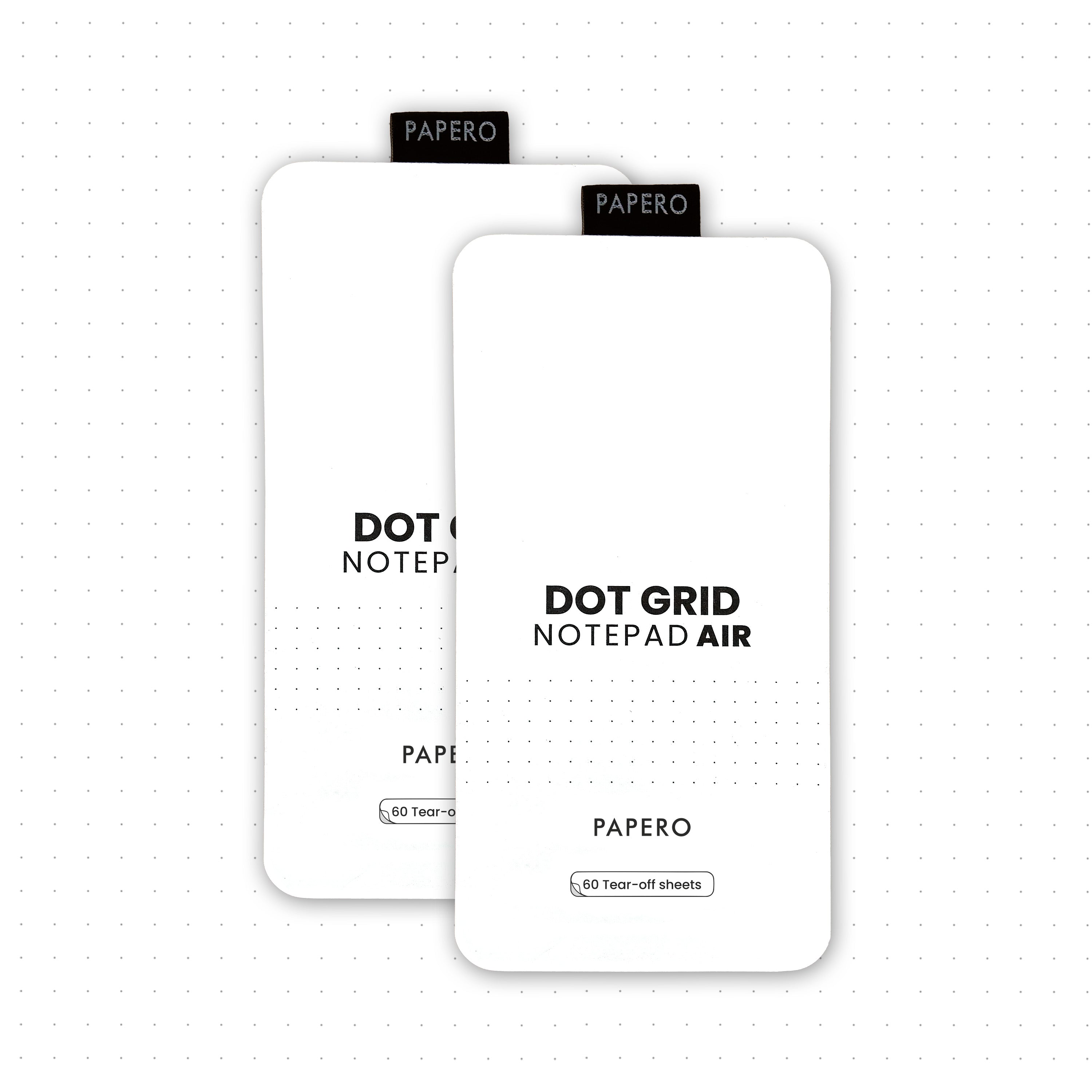 Dot Grid Notepad Air  | 9 x 18 cm | 60 Sheets