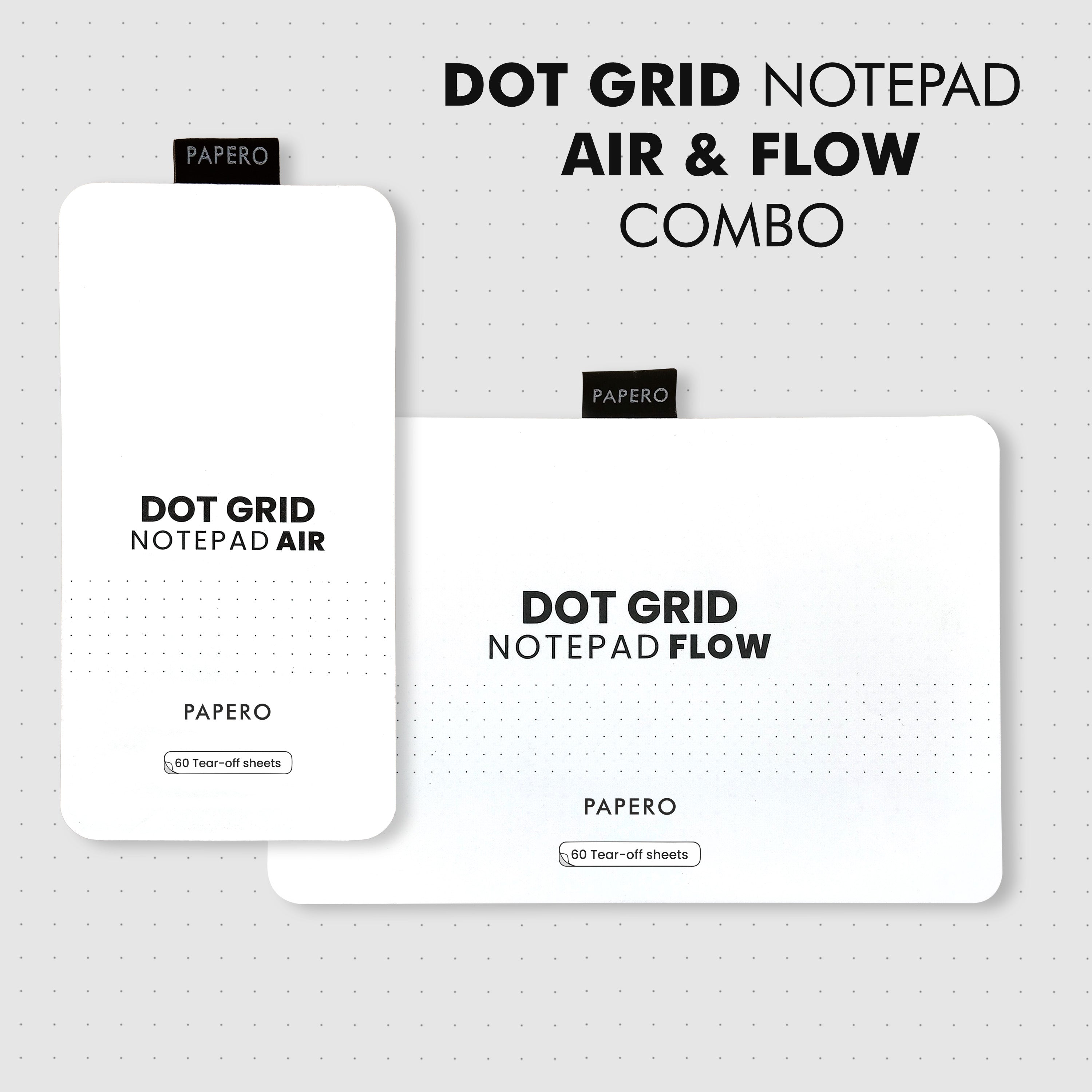 Dot Grid Notepad Air & Flow Combo