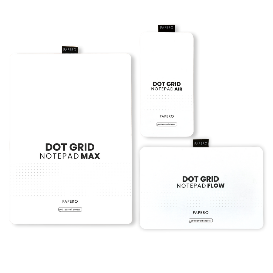 Dot Grid Notepad Series  | Air, Flow & Max Combo