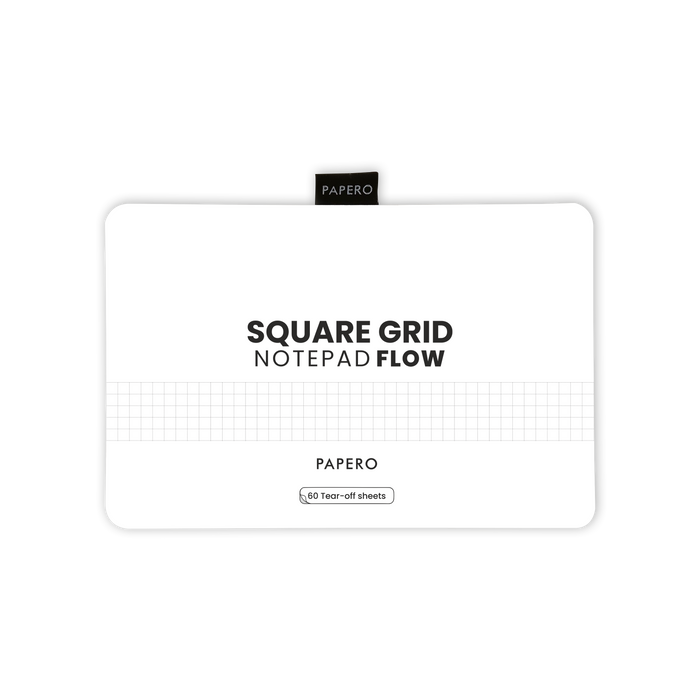 Square Grid Notepad Flow  | 21 x 14 cm | 60 Sheets