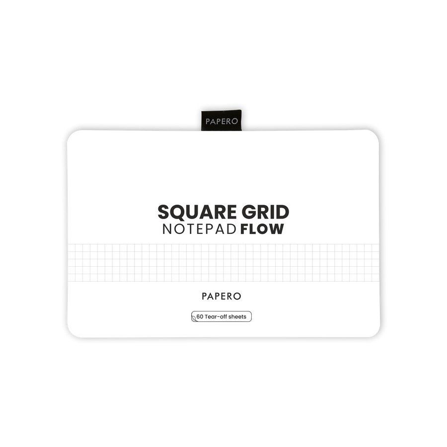 Square Grid Notepad Flow  | 21 x 14 cm | 60 Sheets