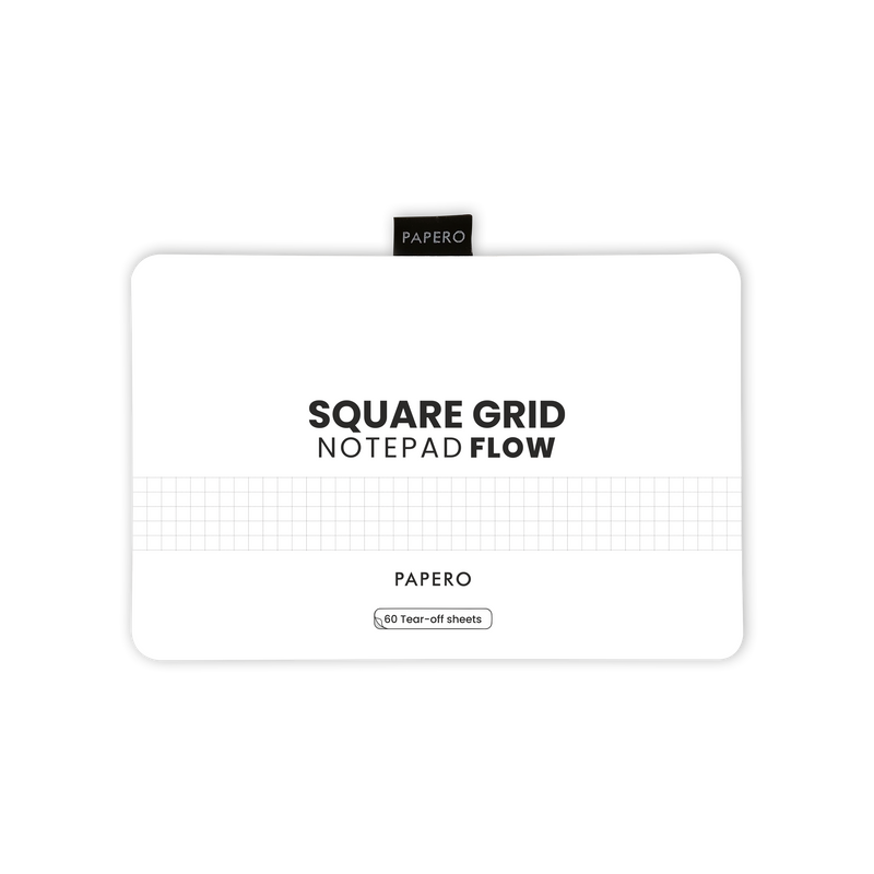 Square Grid Notepad Flow  | 21 x 14 cm | 60 Sheets