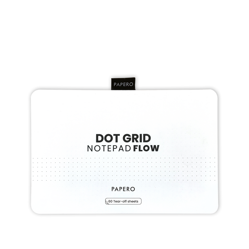 Dot Grid Notepad Flow  | 21 x 14 cm | 60 Sheets