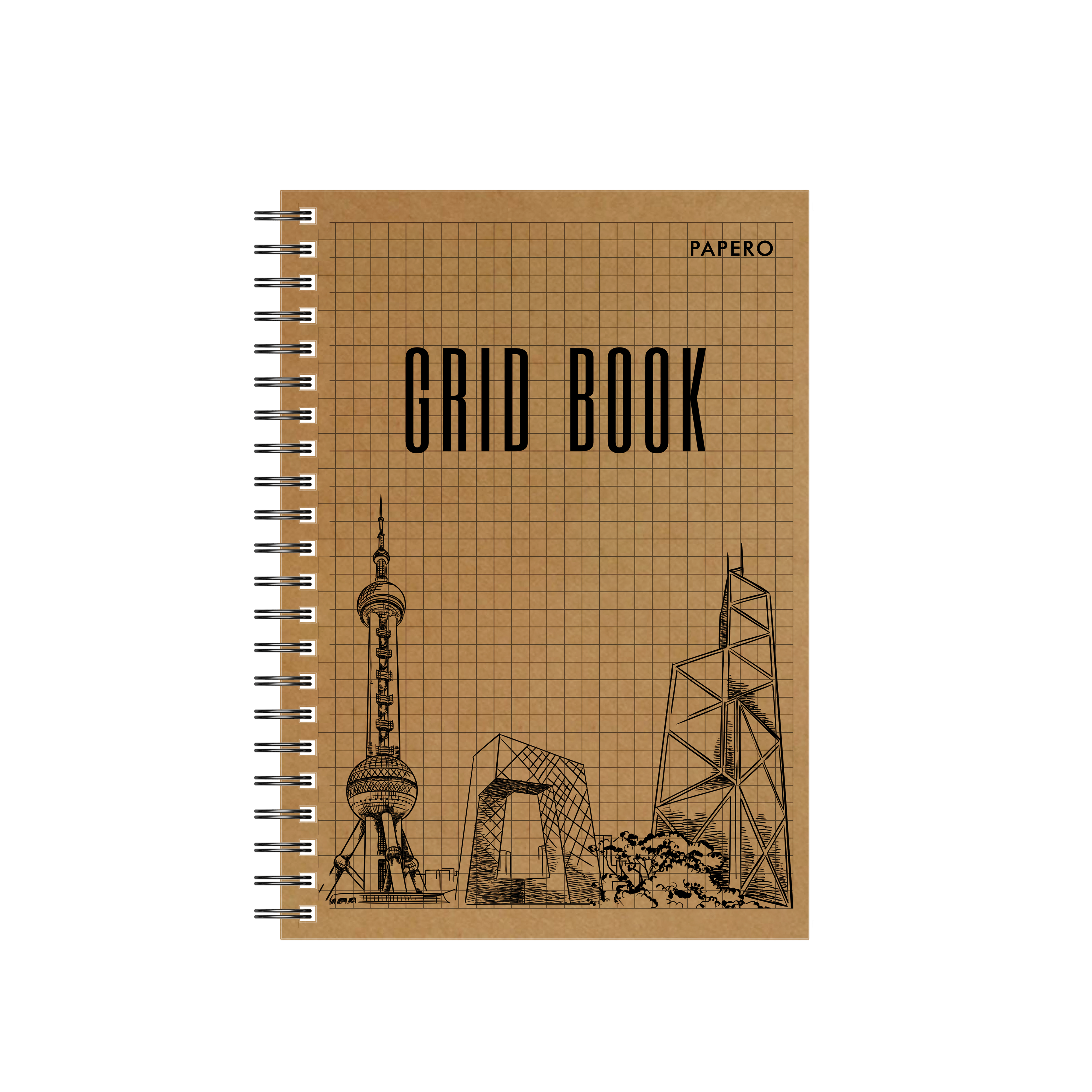Cityscape | Square Gird Notebook