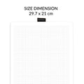 Square Grid Notepad Max | 29.7 x 21 cm | 60 Sheets 3