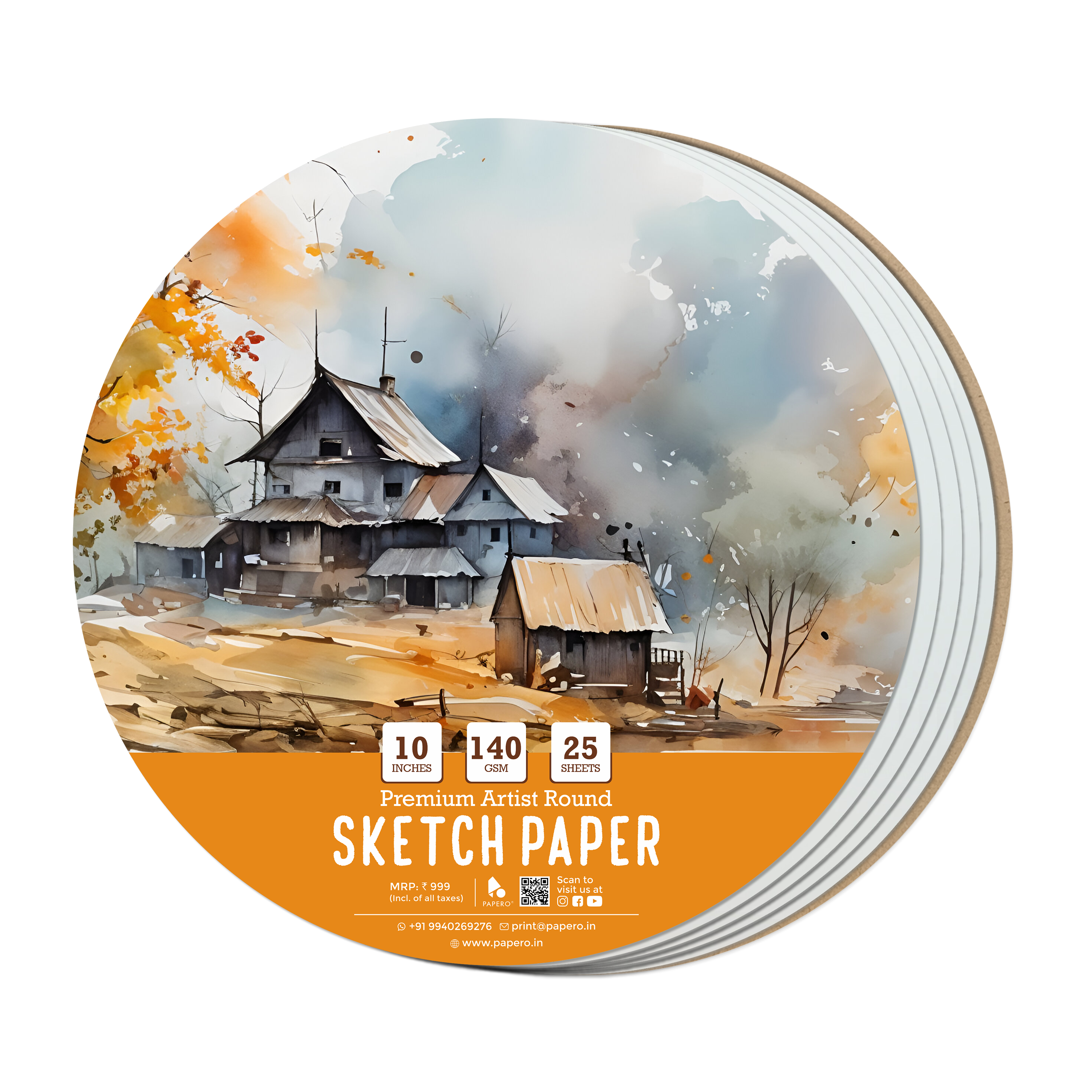 Round Sketch Paper