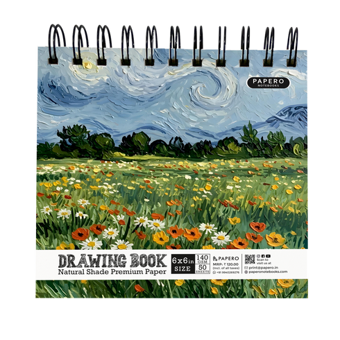 Wildflower Meadow | Square Sketchbook | 6 Inch