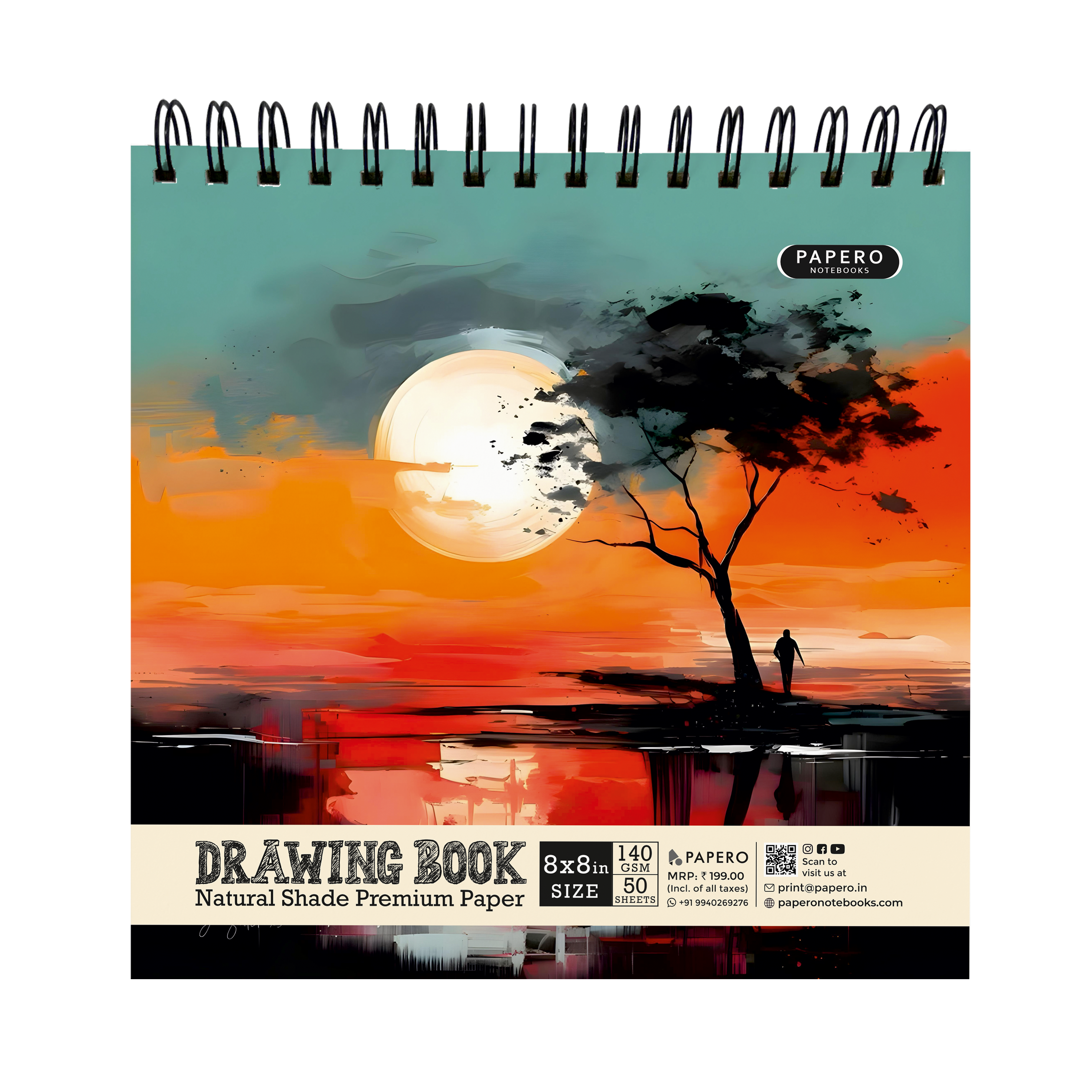Sunset Horizon | Square Sketchbook | 8 Inch