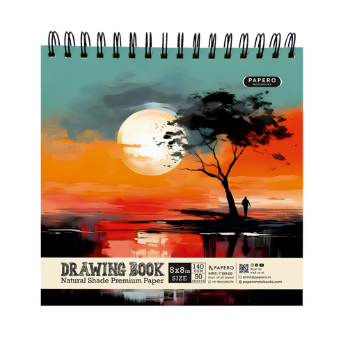 Sunset Horizon | Square Sketchbook | 8 Inch