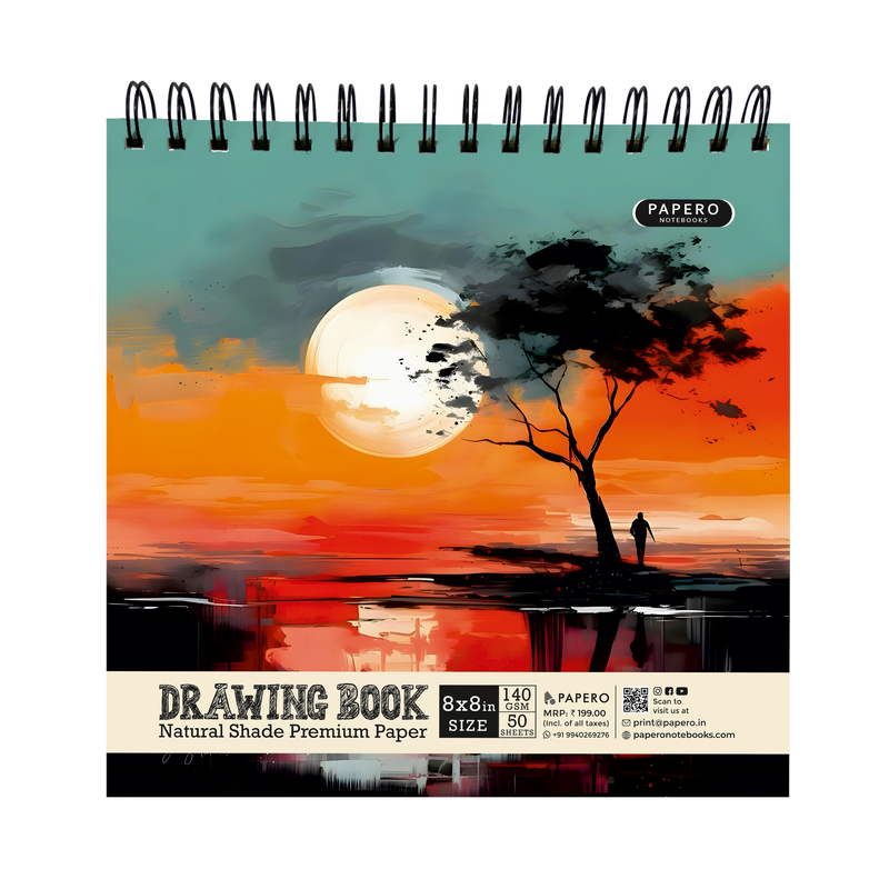 Sunset Horizon | Square Sketchbook | 8 Inch