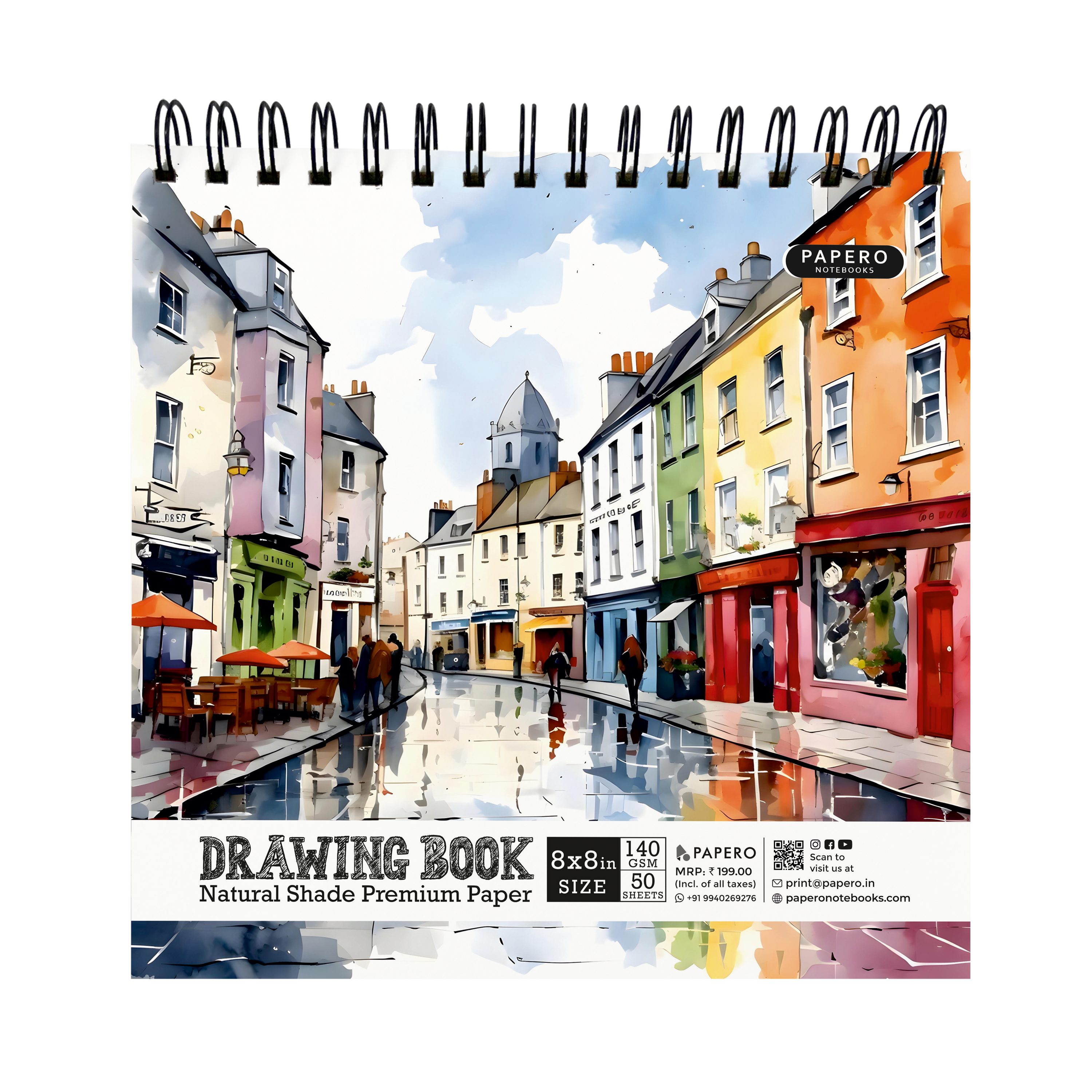 Color Street | Square Sketchbook | 8 Inch