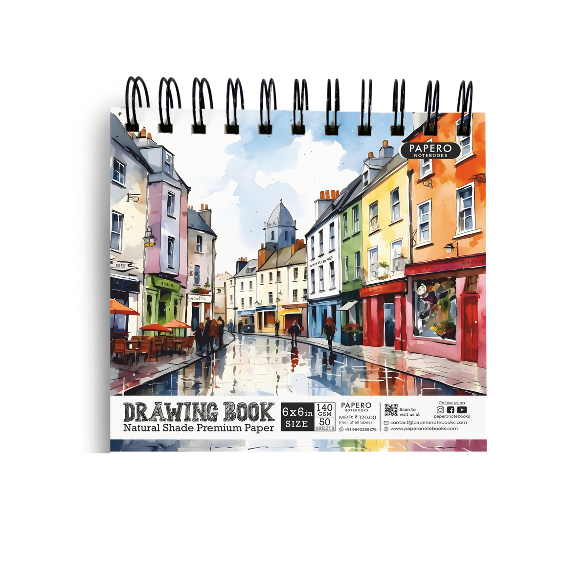 Color Street | Square Sketchbook | 6 Inch