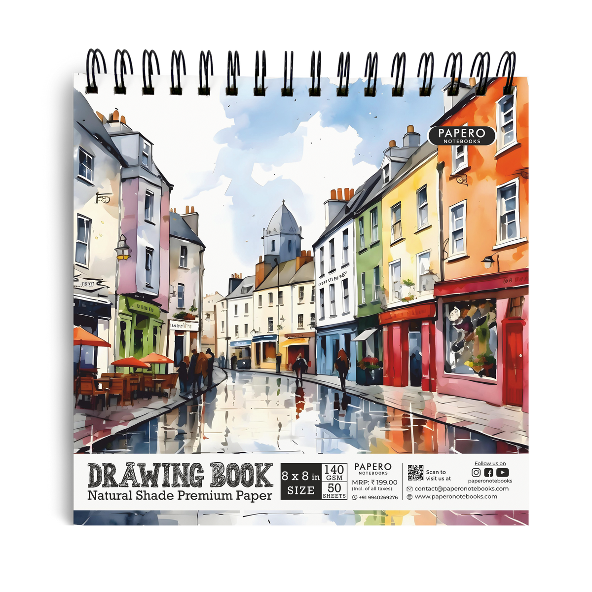 Color Street | Square Sketchbook | 8 Inch
