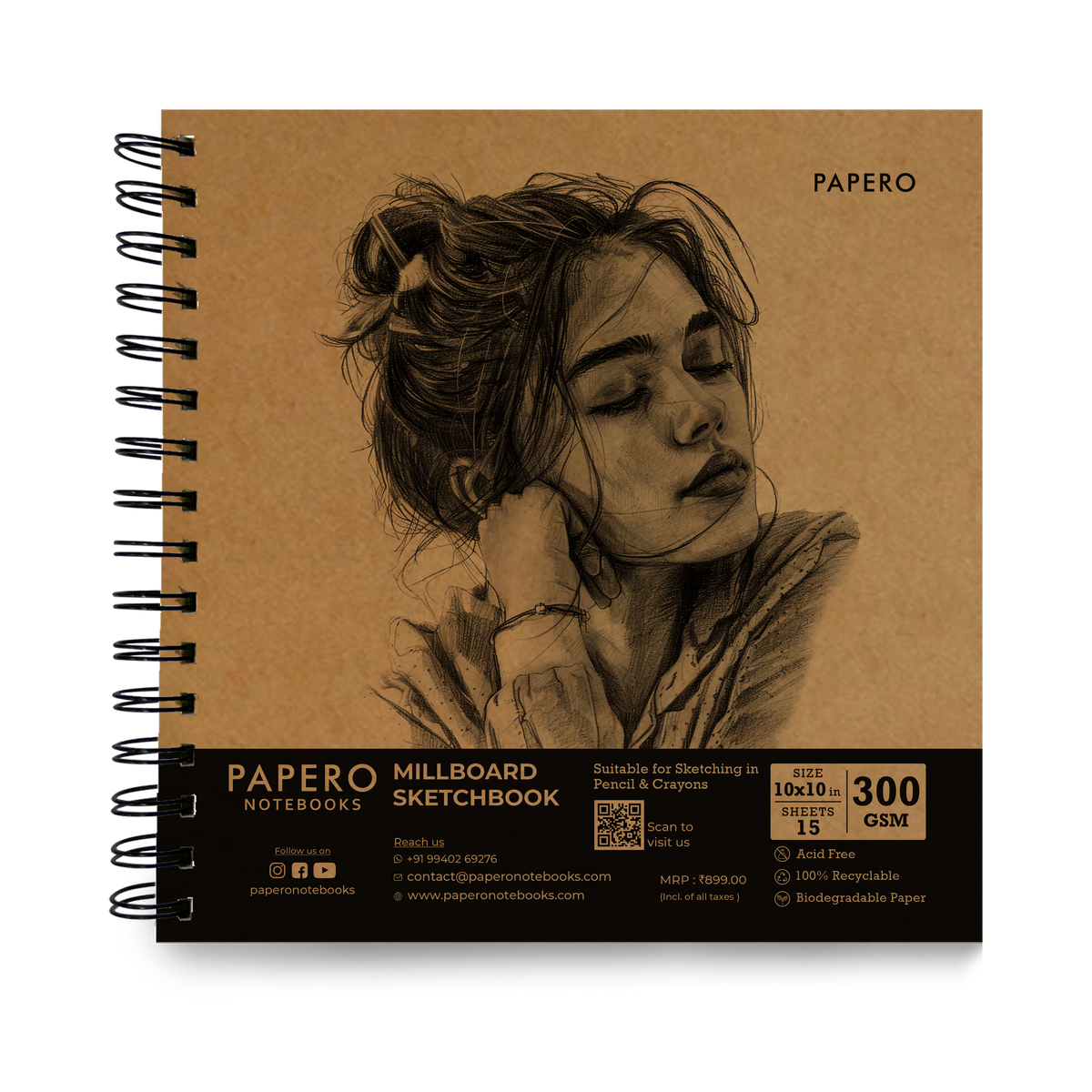 Artistic Girl | Millboard Sketchbook