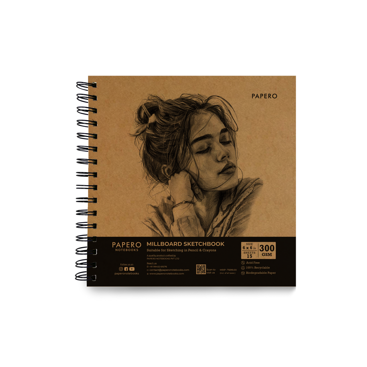 Artistic Girl | Millboard Sketchbook