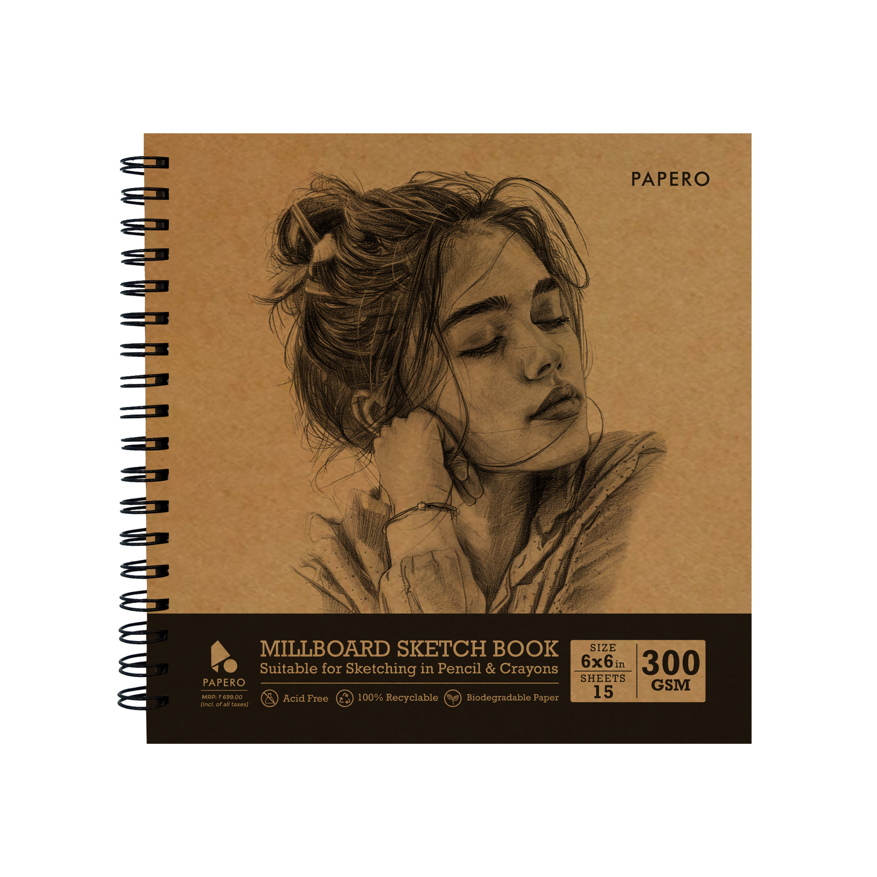 Artistic Girl | Millboard Sketchbook