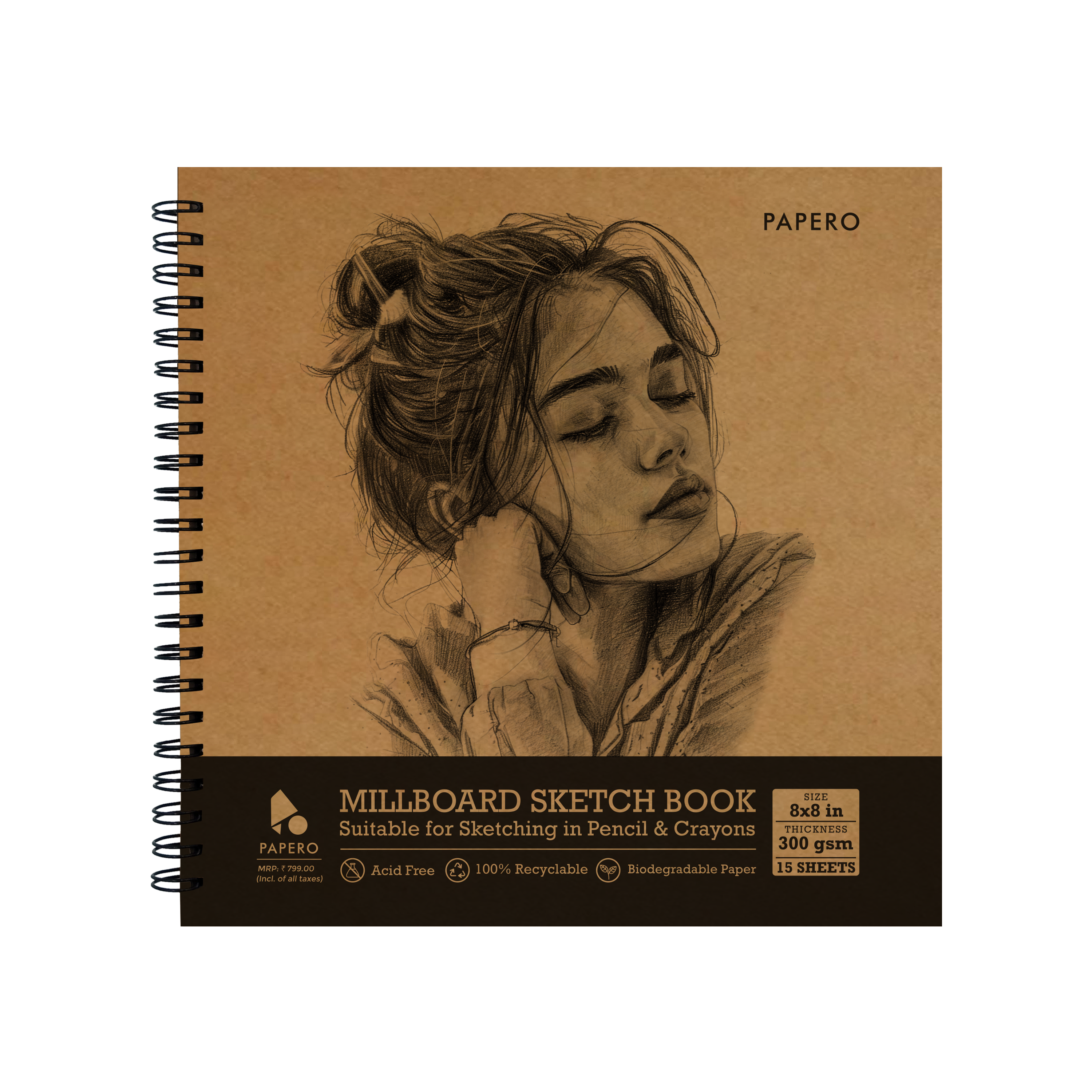 Artistic Girl | Millboard Sketchbook