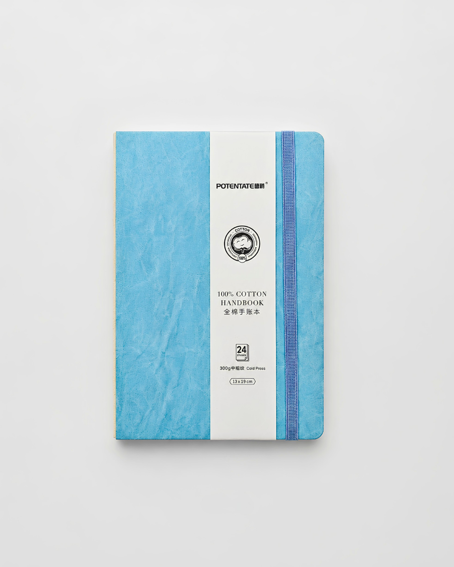 PU Watercolor Handbook – Blue | 13 x 19 cm